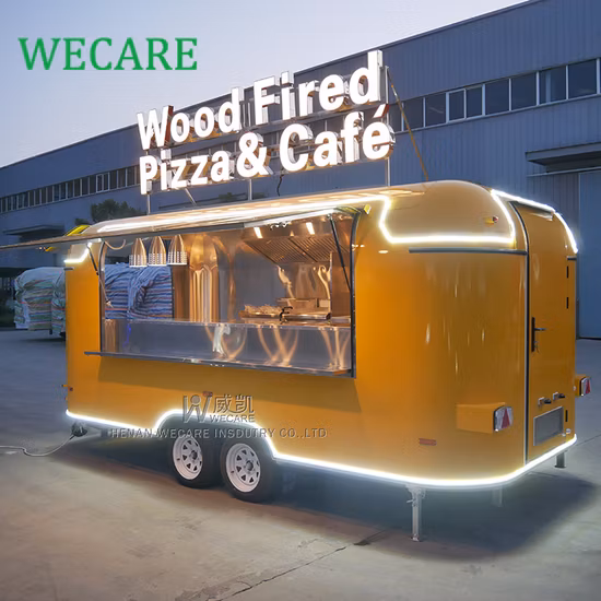 Wecare Smart Design Mobile Concession Food Carts Trailer Purchase Remorque Food Truck Fully Equipped Kitchen for Sale in USA