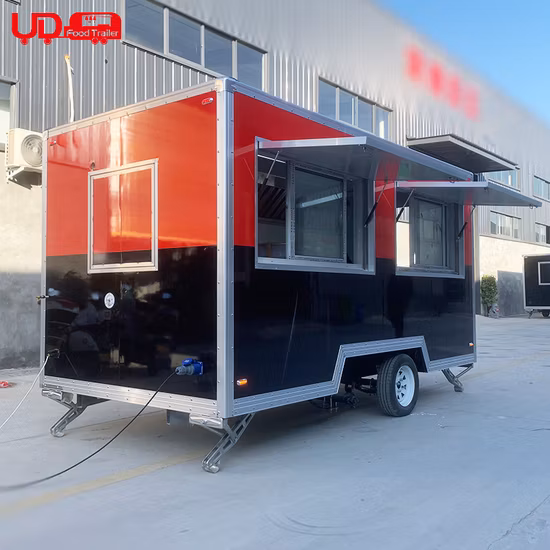 Reboque de comida de concessão O melhor trailer de comida quadrado móvel projetado para venda na China