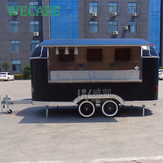 Wecare Snack Food Trailer Moving Dining Car Trailer Carrinho de comida de rua Foodtruck com EEC